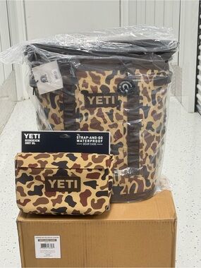 Yeti M20 Wetlands Camo Backpack Cooler w/ Matching 3L Sidekick
